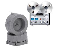 Jectse Nab Hub Adapter, Lockable Plastic Base with High Rotational Concentricity for Studer Akai B67 1/4 Inch Reel to Reel Tape Recorder (Gray)