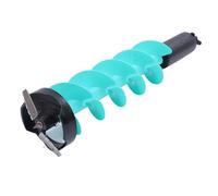 Jectse Nylon Ice Drill Auger, 6 X 28 Inch Ice Auger Bit with Universal Adapter, Steel Blades, Locator, Heavy Duty Spiral Drill Bit, for Burrowing