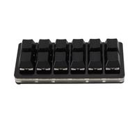 Jectse One Handed Macro Mechanical Keyboard, 12 Keys Hot Swappable RGB Gaming Keypad, Programmable Mini Red Switch Keyboard, for OS X, for for Pi (Black)