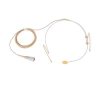 Jectse Over Ear Microphone, High Sensitivity Condenser Headset Mic with 4Pin XLR Cable, Compatible with Wireless System Body Pack Transmitter, for Stages Speakers Broadcasters