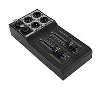 Jectse Passive Volume Controller, 70mm Faders for Sound Control, Six Channel Output, Plug and Play with XLR Interfaces, No Power Required