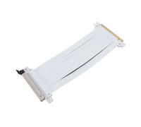 Jectse PCIE 5.0 Riser Cable with 128Gbps, RTX4090 Compatible, 90 Degree Adapter for High Speed GPU Extension, White, 200mm (60cm)
