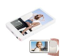 Jectse Phone Selfie Monitoring Screen, Magnetic 4K BT WIFI Wireless Mobile Selfie Screen with Remote Control, 1080P Display for IOS for Android, Rear Camera for Vlog Live Stream (White)