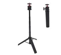 Jectse Phone Tripod with Cold Shoe Mount, 360 Degree Ball Head Selfie Stick Stand for Smartphones Mirrorless Cameras, with 1/4 Inch Screw Thread, for Live Streaming Photography