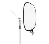 Jectse Photography Reflector Stand Kit, 5 in 1: Translucent/Silver/Gold/White/Black - 60x75cm, Collapsible Disc with Bag & Stand