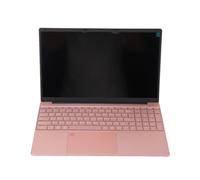 Jectse Pink Laptop, 15.6 Inch Dual Band Laptop 2.4G 5G WIFI 6000mAh Battery for Intel J4125CPU with Backlit KB for Travelling (12+1TB UK Plug)