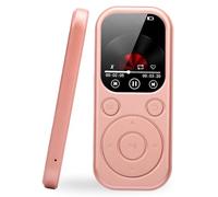 Jectse Pink MP3 Player with Bluetooth 5.4 (64GB) | Portable Music Player with 3.5mm Headphone Jack, 2.01in Screen, FM Radio, Calendar
