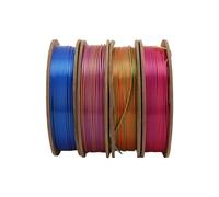 Jectse PLA 3D Printer Filament 1.75mm - 4Pcs Triple Colors 1.75mm 8.8oz Net Weight 200 to 220 Celsius PLA Filament for Refilling Replacement