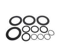 Jectse Pool Plunger Valve Washer and O Ring Kit, 12pcs Rubber Pool Hose Washers Gasket Replacement, Plunger Valves Seal for Above Ground Filter System