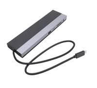 Jectse Portable 12-in-1 Multiport Adapter Dongle Laptop Docking Station with Three Displays and Memory Card Slot for Digital Nomads