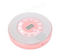 Jectse Portable CD Player, Bluetooth Anti Skip Memory Playback Record to USB Drive with Built in Speaker and Microphone, for Car Home Travel (pink)
