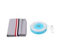 Jectse Portable CD Player, Bluetooth Built in Speaker Anti Skip Function 2000mAh Rechargeable Battery, with Record CD to USB Drive and Built in Mic, for Car Home Travel (Blue)