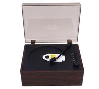 Jectse Portable CD Player, Wooden Retro Multifunctional CD Player with Remote Control USB Flash Drive Playback, for Language Learning Bedtime Stories Music Enjoyment (Walnut Color)