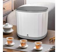 Jectse Portable Countertop Dishwasher, Mini Dishwasher with 4L Water Tank, Positive and Negative Turbo, 360° Flushing, Snap Design Cup Holder, for Teacup Set