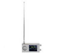 Jectse Portable Digital Radio Receiver, with Latest TEF6686 Chip, 3.2in LCD Display and 5000mAh Battery, Supports SW/CB/VHF/UHF, Bandwidth Tuning (Silver)