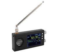Jectse Portable Digital Radio Receiver, with Latest TEF6686 Chip, 3.2in LCD Display and 5000mAh Battery, Supports SW/CB/VHF/UHF, Bandwidth Tuning (Black)