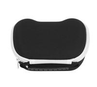Jectse Portable Game Controller Travel Case with Metal Zipper Storage Solution for Series X S Controllers Gaming Essentials (Black White Zipper)