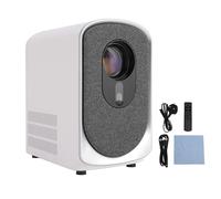 Jectse Portable Projector for Android 11, 2.4G+5G WiFi 6, 1024 * 720P, Auto Keystone & Electric Focus, 1GB Cache 8GB Memory, Outdoor Movie Projector for Home Theater, Camping (GB Plug)