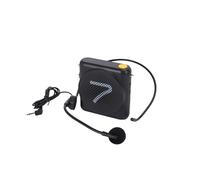 Jectse Portable Voice Amplifier with AI Noise Reduction 23H Battery 5W Output for Teaching Speech Yoga with Wired Microphone (Black)