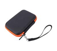 Jectse Protective Water Proof Hard Case for LaCie Rugged Mini External Hard Drive, Shock Proof Storage Bag with Ample Space for Travelers and Photographers - Black and Orange