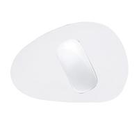 Jectse PU Leather Laptop Mouse Pad, Ergonomic Design, Water Proof, Anti Slip Rubber Base, Portable Mouse Mat, Compatible with Window, Pad, Writeable Place Mats (White)