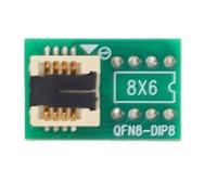 Jectse QFN8 WSON8 MLF8 MLP8 DFN8 to DIP8 Socket Adapter, for 8x6MM Chip IC Programming and Testing, with Burn In Support