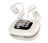 Jectse Real Time Translation AI Earbuds, 130+ Languages Wireless Headphones with Touchscreen Charging Case, Low Latency Gaming Headset, All Day Comfort, Low Latency (Milky White)