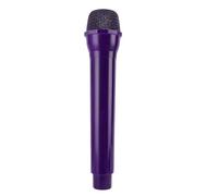 Jectse Realistic Fake Microphone Toy, Lightweight Portable 1:1 Scale Microphone Cosplay Prop for Speech Practice, Photo Taking, and Stage Performances (Dark Purple)