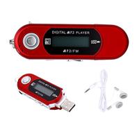 Jectse Red USB MP3 Player No Bluetooth No WIFI Music Player (Memory)