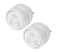 Jectse Reel to Reel Input Knob, CNC Aluminum Alloy Replacement for IV S IV SJ, with Volume Control and VU Meter Movement, for Professional Recording Studios (2 Packs)