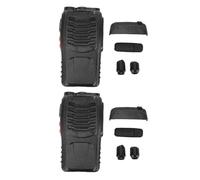 Jectse Repair Kit Case Cover Housing for BF-888S 2 Way Radio, with Push to Talk Button Volume Knob Channel Selector Knob Headphone Jack Dust Cover, 2 Set