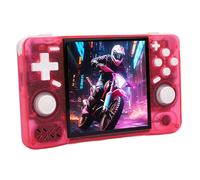Jectse Retro Handheld Game Console, 4.0 Inch HD Screen Portable Rechargeable Gaming Console for Home Travel, for RK3326 64bit A35 Chip, Non Slip Texture, 4000mAh Battery (128GB)