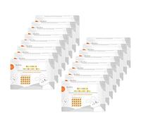 Jectse Reusable Microwave Sterilizer Bags Efficient Steam Sterilization for Baby Bottles Breast Pump Teethers Pacifiers, 16pcs Bags & Total 320 Uses for New Moms PET Material