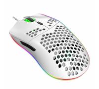 Jectse Rgb Gaming Keyboard and Backlit Mouse Combo, USB Wired, A Maximum Speed of 6400 For Swift, For Laptop Pc Computer Game and Work (White Set)