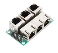 Jectse RJ45 Jack Inline Coupler 3 RJ45 Network Connector Coupler Module Ethernet Adapter for Gigabit Network Devices, LED Indicator, Anti Interference Wiring
