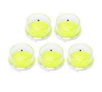 Jectse Safety Reflector Clip, 5pcs Round Shape Reflective Badge for Backpack Bikes Strollers, Clip on Reflector Gear for Nighttime Running Walking (Green)