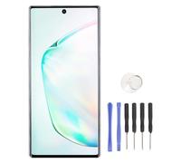 Jectse Screen Replacement for Note 10, 6.3 Inch Touch Screen Assembly Replacement Digitizer with Repair Tool Kit (Silver)