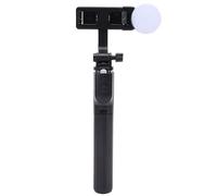 Jectse Selfie Stick Travel Tripod Phone Tripod Stand Portable Phone Extendable 35.43in 360 Rotatable Bluetooth Remote Fill Light for IOS Phones