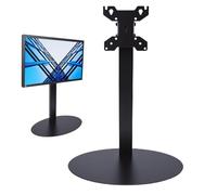 Jectse Single Computer Display Freestanding Desk Stand Mount, Adjustable Tilt Rotation Angle for 14 to 34 Inch Screen with Cable Management, VESA 75x75 100 X 100mm Compatible