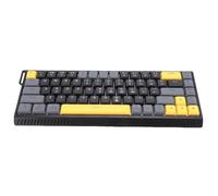 Jectse Slim 68 Keys Keyboard with RGB Backlit, Quiet Anti Ghosting Computer Keyboard, Compatible for OS X, for Window 7 8 10, Storable Type C Wired Keyboard with Separable Cable (Black Gray)
