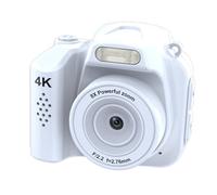 Jectse Small Digital Camera, Compact 4K HD 64MP Point and Shoot Camera with Fill Light 19 Retro Filters, for Students with 78° Wide Angle Lens, Easy Carry Design (White)