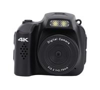 Jectse Small Digital Camera, Compact 4K HD 64MP Point and Shoot Camera with Fill Light 19 Retro Filters, for Students with 78° Wide Angle Lens, Easy Carry Design (Black)