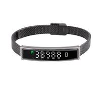 Jectse Smart Bracelet, Activity Fitness Tracker, Life Water Proof, Visualized Exercise Data, Pedometer Smart Bracelet For Women Men, For Running Riding with App (Black)
