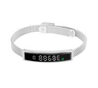 Jectse Smart Bracelet, Activity Fitness Tracker, Life Water Proof, Visualized Exercise Data, Pedometer Smart Bracelet For Women Men, For Running Riding with App (Silver)