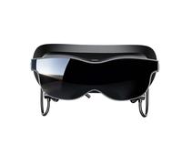 Jectse Smart Video Glasses, 1.8 Inch HD Screen, 2D 3D Switchable, 70 FOV, Diopter Adjustment 2D to 6D, with Magnetic Earphones and Light Shield, for Smartphones Tablets