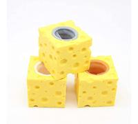 Jectse Squish Cheese Mouse Toy, Soft Silicone Stress Relief Squeeze Cheese Mice Toy, Anxiety Relief Fidget for Kids Adults