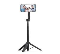 Jectse Strong Magnet Selfie Stick Tripod with Remote 360° Rotation, 65cm Extendable Compact Magnetic Phone Tripod Stand for Phone, Aluminum Alloy for Travel