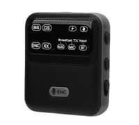Jectse Transmitter Receiver, USB Wireless Broadcast 100m with LED Display for Guide, Teacher, Multi Purpose Audio Adapter, ENC Microphone Head Noise Reduction