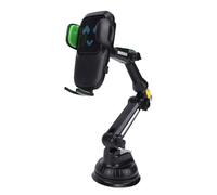 Jectse Truck Cell Phone Holder with 12.9 Inch Long Arm, Heavy Duty Rotation Dashboard Windshield Phone Holder for Smartphones Tablets, with Widened Suction Cup for Various Surfaces (Green)