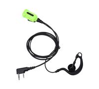 Jectse Two Way Talk Earpiece with 3.5mm and 2.5mm Dual Pin Plug G Shape Ergonomic Design Secure Fit for KPG TK TH Series and More